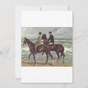 Invitation Max Liebermann : Deux Cavaliers sur la Plage Art