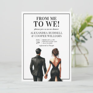 Invitation ME TO WE Réception de mariage pour couples