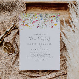 Invitation Meadow Coloré Fleur sauvage Le Mariage de