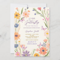 Meadow Garden Fleur sauvage Papillons Baby shower
