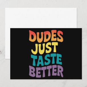 Invitation Mecs Ont Juste Meilleur Goût Fierté Gay Vintage