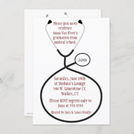 Invitation Médicale ou de soins de fête de remise