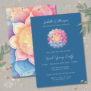 Invitation Méditation Fleur Mandala Holistique Métaphysique