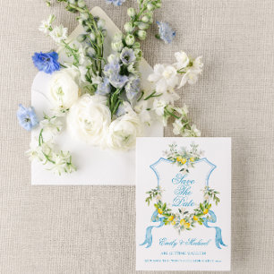 Invitation Méditerranéen Photo/Crête Mariage Faire Part de Ré