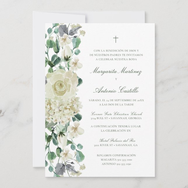 Invitation Megan Invitacion de Boda Cristiana Mariage (Devant)