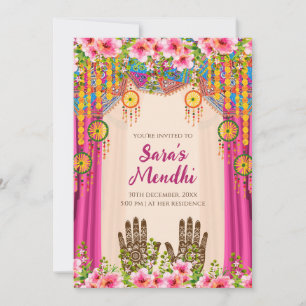 Invitation Mehendi Invitation numérique Mehendi