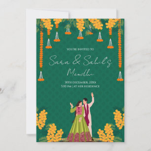 Invitation Mehendi Invitation numérique Mehendi