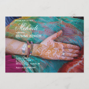 Invitation Mehndi de la main