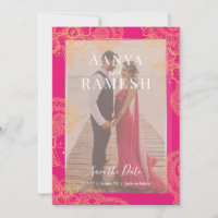 Mehndi Photo Wedding Enregistrer la date