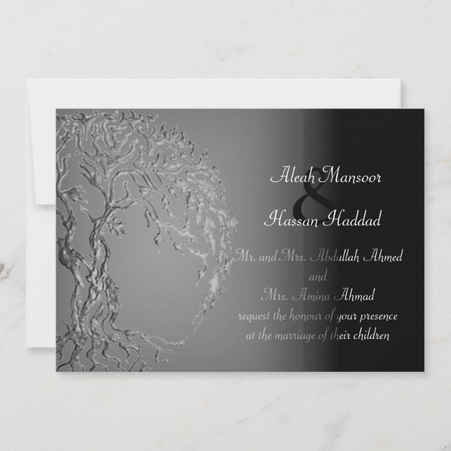 Invitation Mehndi Tree of Life (Devant)