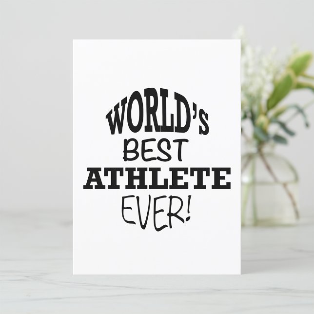 Invitation Meilleur athlète au monde (Créateur téléchargé)