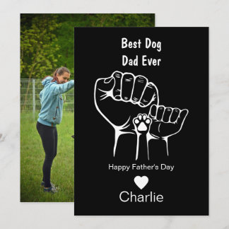 Invitation Meilleur chien père jamais fump fête des pères car