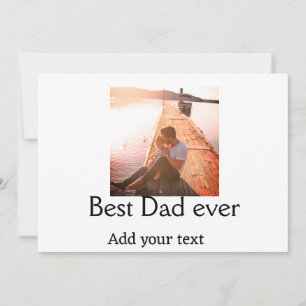 Invitation Meilleur papa jamais ajouter nom image fête des pè