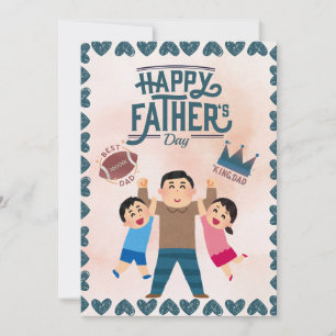 Invitation Meilleur papa pour la fête des pères