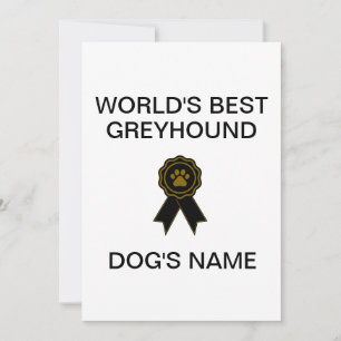 Invitation Meilleure conception Greyhound sur mesure