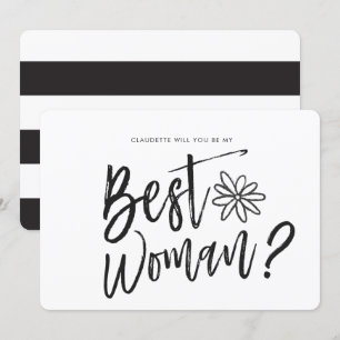 Invitation Meilleure Femme   Demande de témoin de mariage en 