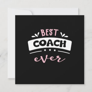 Invitation Meilleure idée de cadeau pour entraîneur