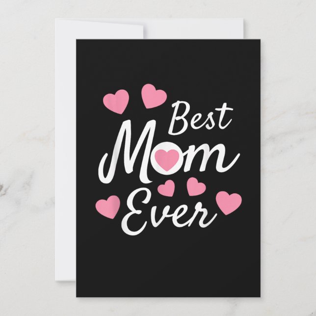Invitation Meilleure maman jamais (Devant)