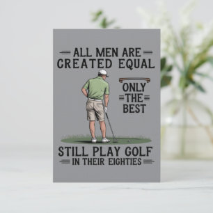 Invitation Meilleurs hommes jouent au golf Eighties Drôle de 