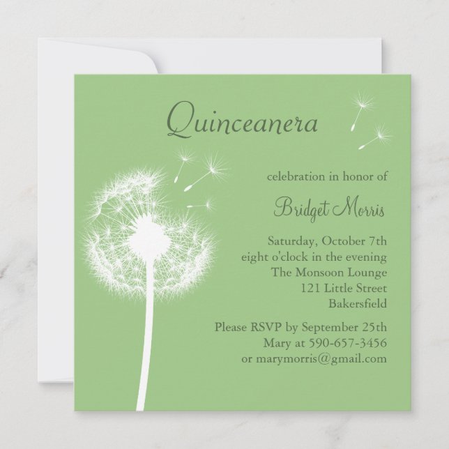 Invitation Meilleurs voeux ! (green) (Devant)