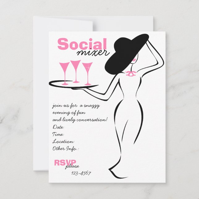 Invitation Mélange social (Devant)