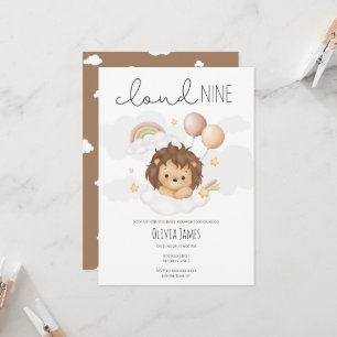 Invitation Mélange sur nuage 9 Baby shower