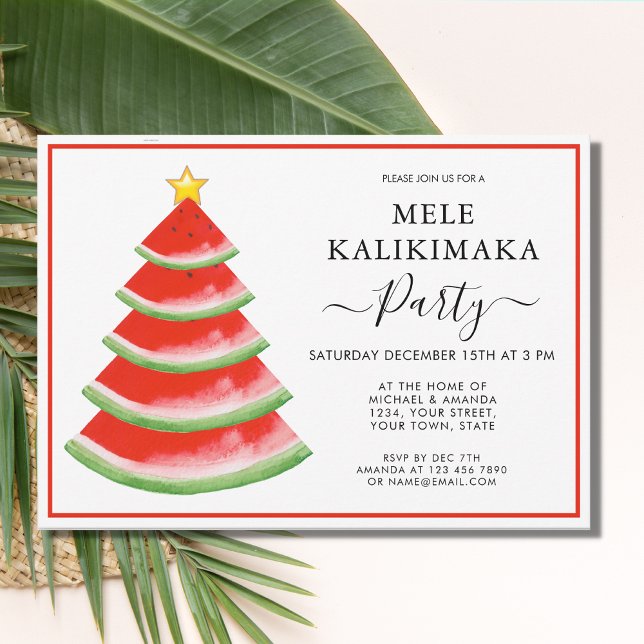 Invitation Mele Kalikimaka (Créateur téléchargé)