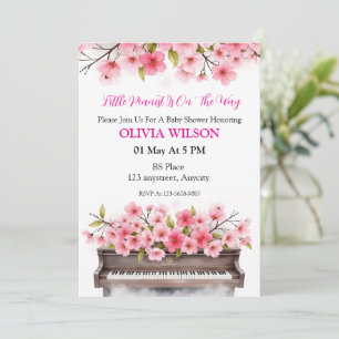 Invitation Mélodie en fleurs