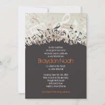 MELODY de l'invitation Bat mitzvah du bar TORAH
