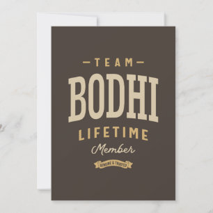 Invitation Membre à vie de l'équipe Bodhi Nom personnalisé 
