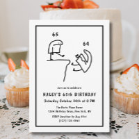 Mème amusant Humour Simple Noir Blanc 65e Annivers