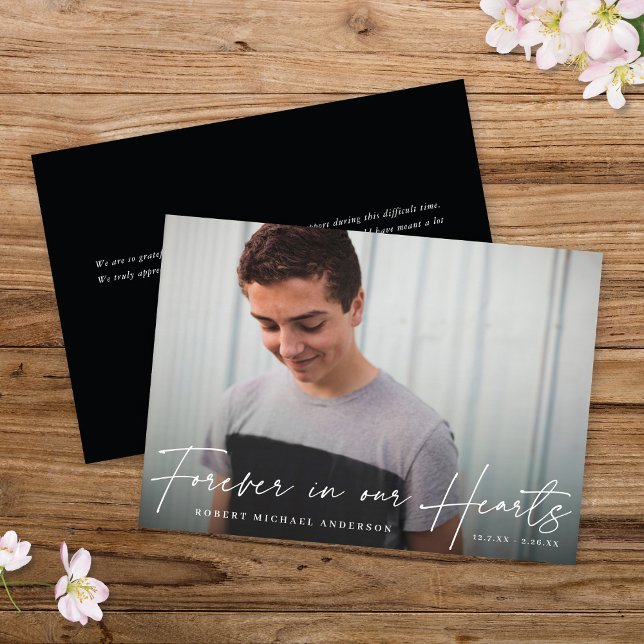 Invitation Mémorial moderne pour toujours dans nos coeurs Car (Créateur téléchargé)