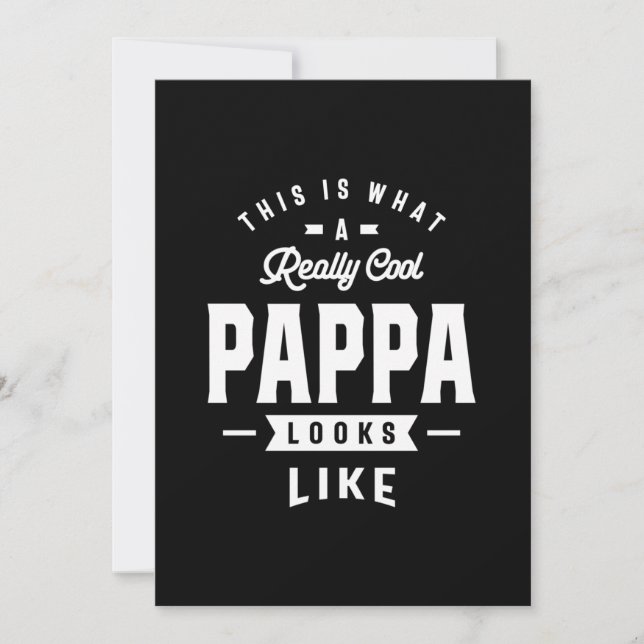 Invitation Mens Voici ce qu'un cadeau Pappa vraiment Cool (Devant)