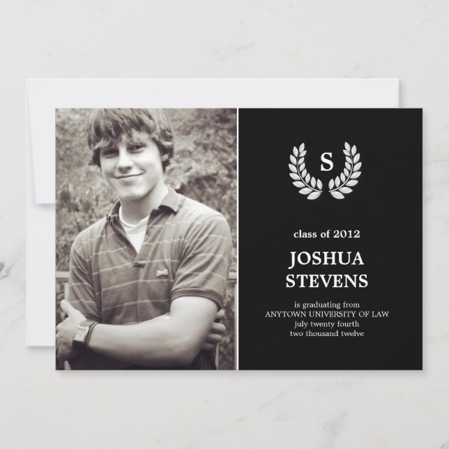 Invitation Mention d'études de droit sur la couronne (Devant)