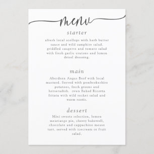 INVITATION MENU 9 MODÈLE,