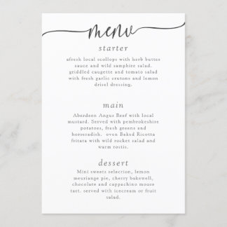 INVITATION MENU 9 MODÈLE,