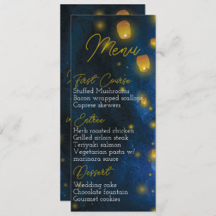 Invitation Menu Mariage Magic Lantern