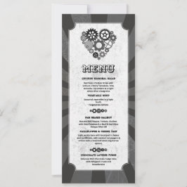 Invitation Menu Mariage Steampunk Mariage Cœurs Engrenages