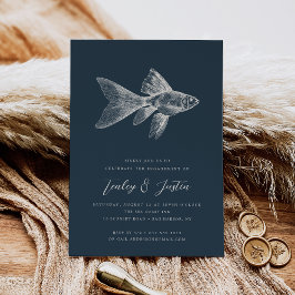 Invitation Mer profonde | Elegant Coastal Beach