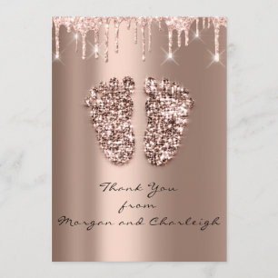 Invitation Merci Ashley1 Baby shower Pieds Rose Drives Garçon