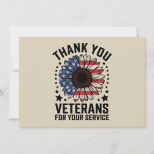 Invitation Merci aux vétérans Jour des vétérans militaires du
