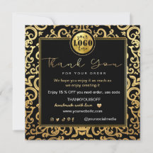 Merci Business Insertion Logo Gold Luxury Frame