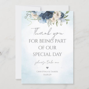 Invitation Merci d'avoir fait partie de notre journée Floral