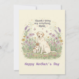 Invitation merci d'être ma maman tout