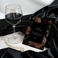 Merci floral noir foncé et moody gothique