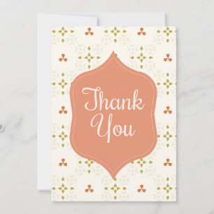Invitation Merci Géométrique Boho Chic