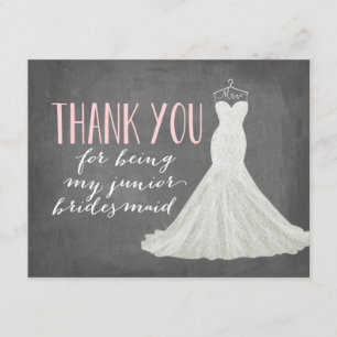 Invitation Merci junior de Bridesmaid   Bridesmaid