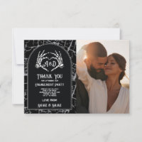Merci photo Mariage Skeleton Coeurs mains