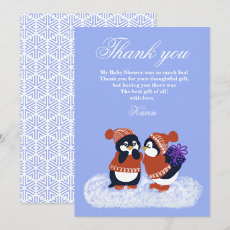 Invitation Merci pour la Baby Shower d'anniversaire de pingou