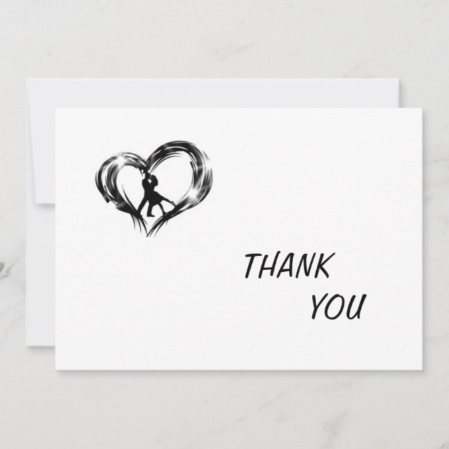 INVITATION MERCI POUR MARIAGE / DOUCHE (Devant)